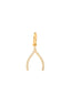 Diamond Wishbone Charm