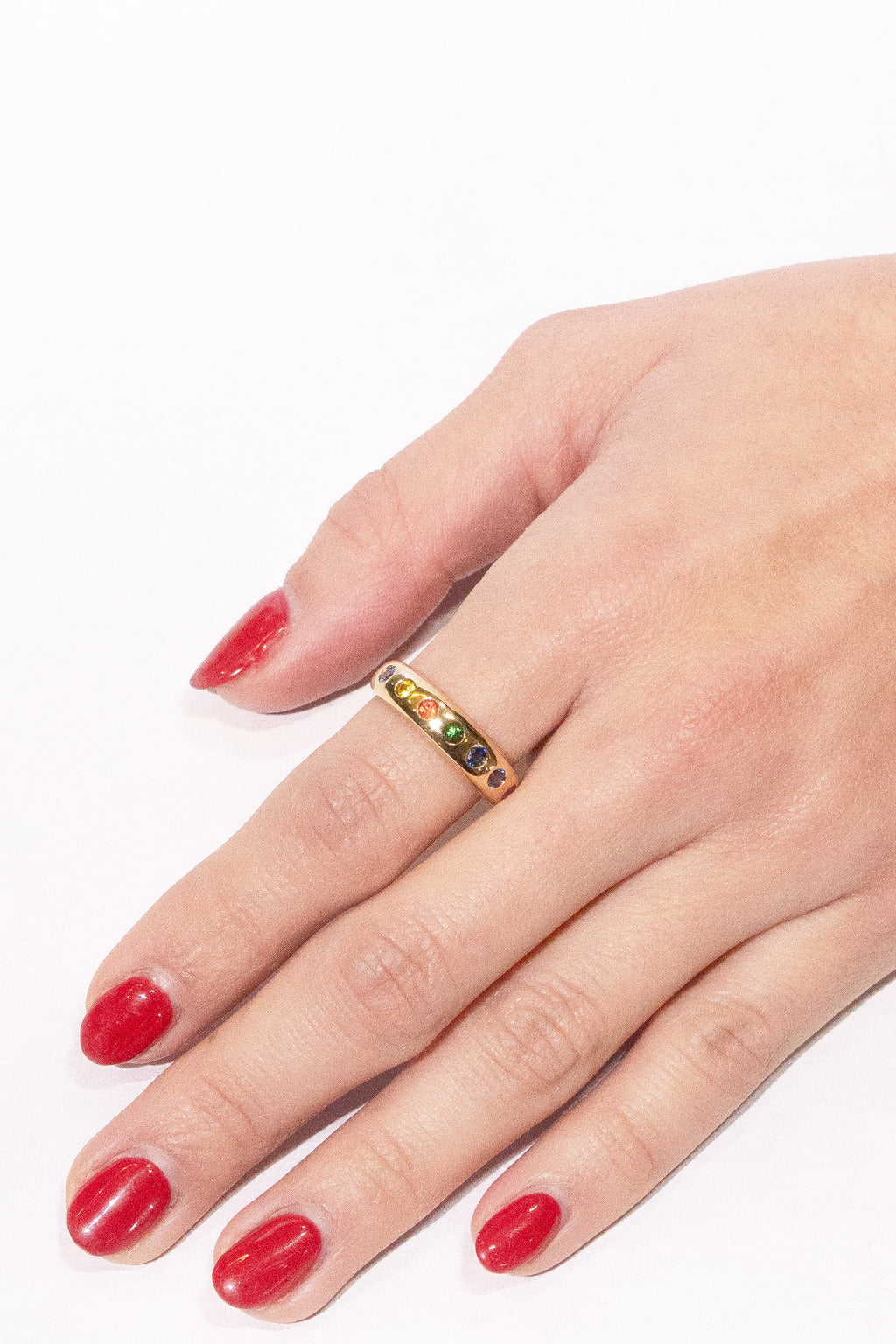 Rainbow Inlay Ring