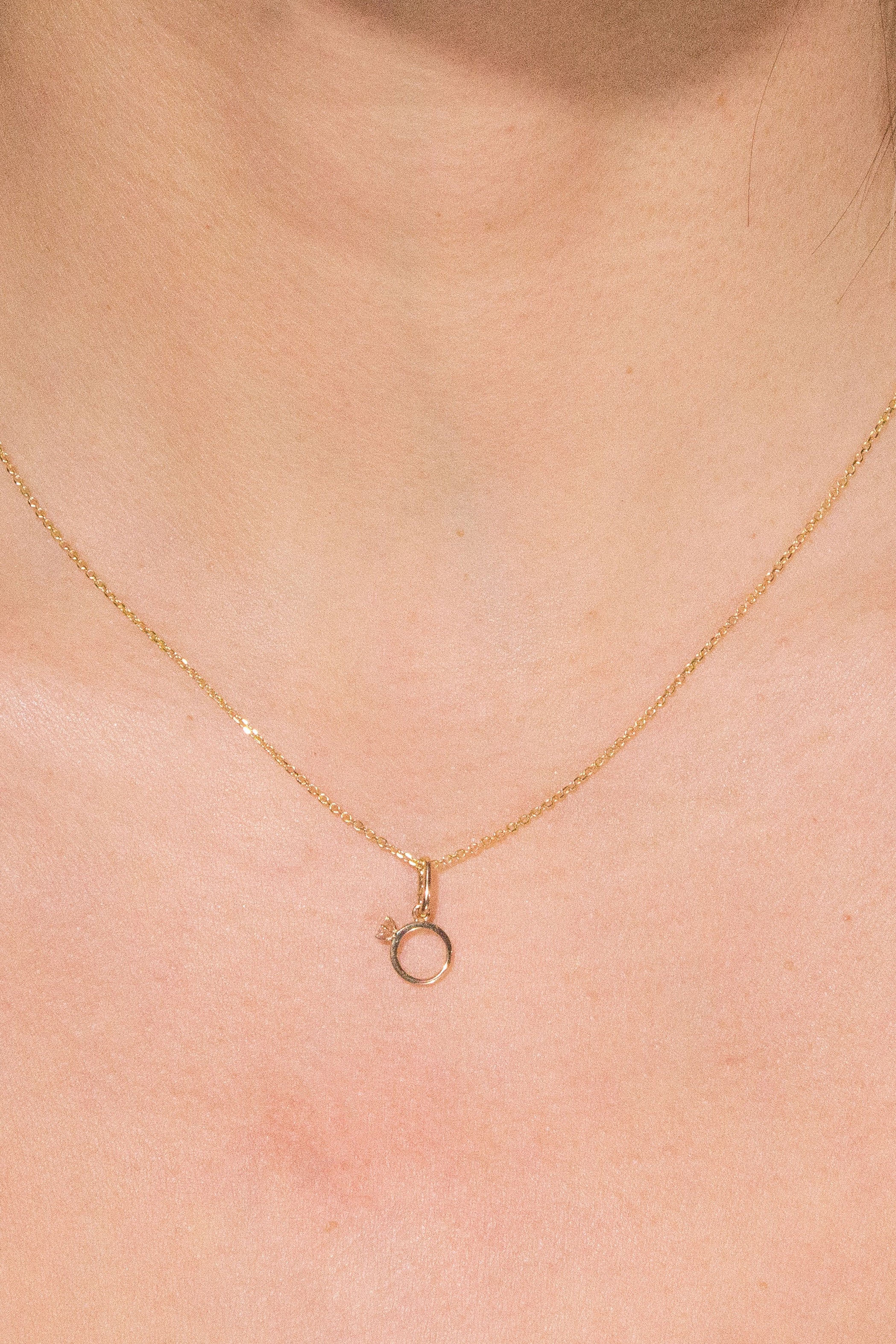 Diamond Ring Charm