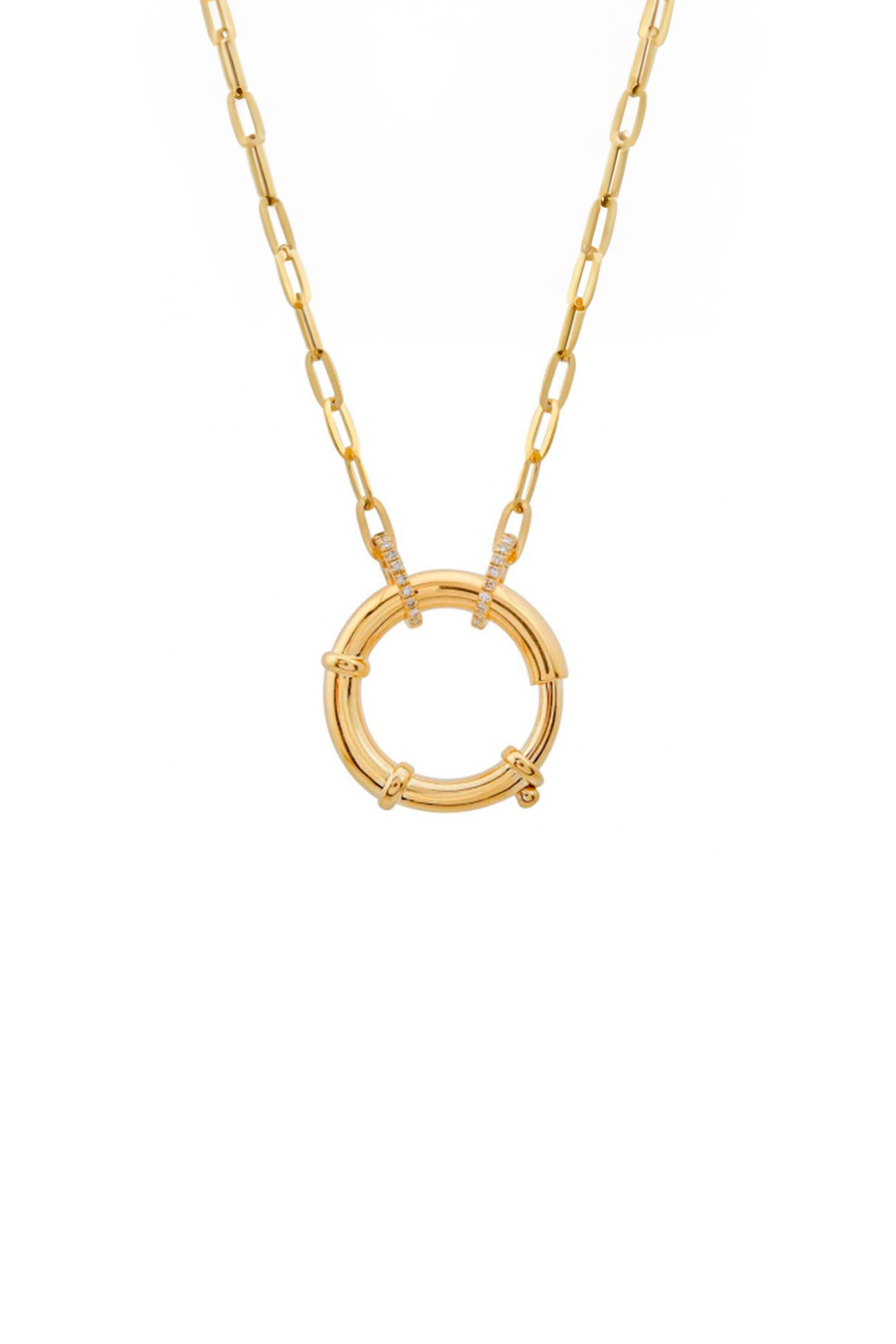 Large Clasp Link Chain Necklace Main image