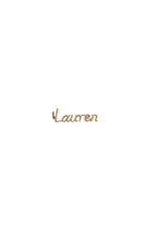 Custom Diamond Name Charm