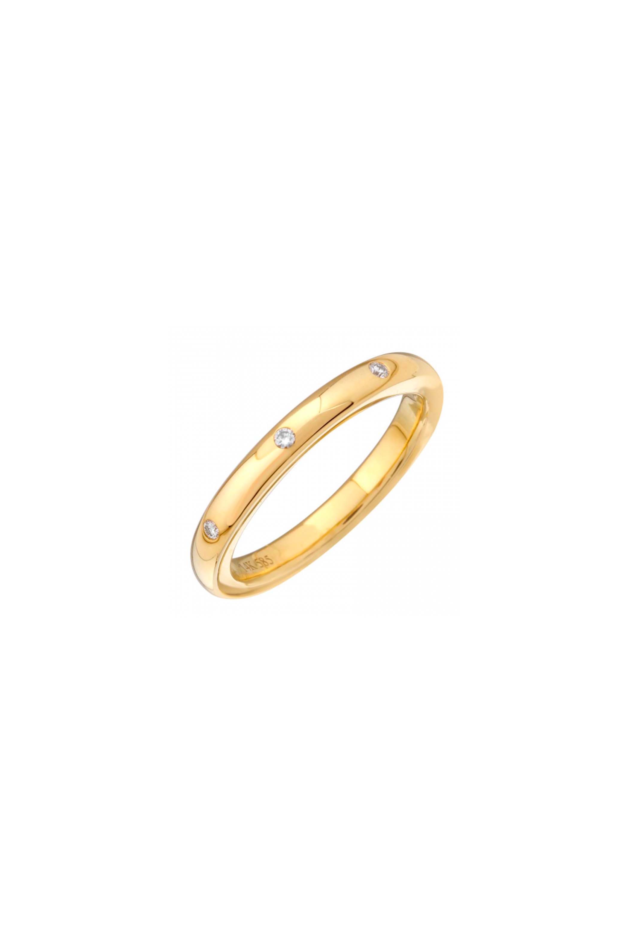 Inlay Round Diamond Ring