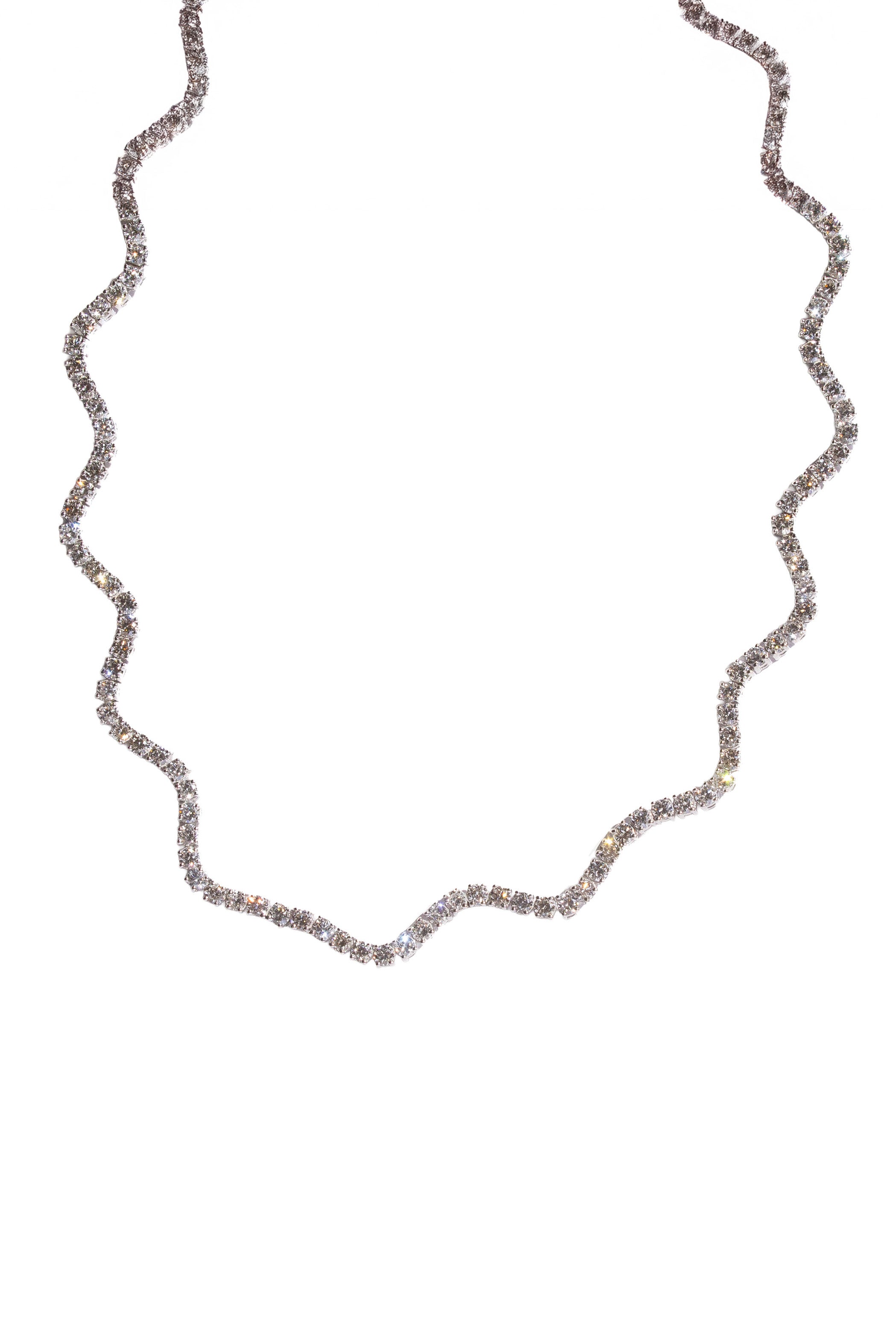 Wavy Diamond Necklace 4.24ct Main image