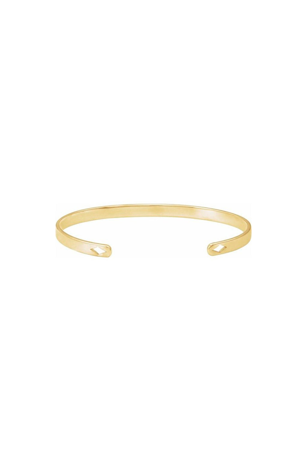 Engravable Diamond Pierced Bracelet