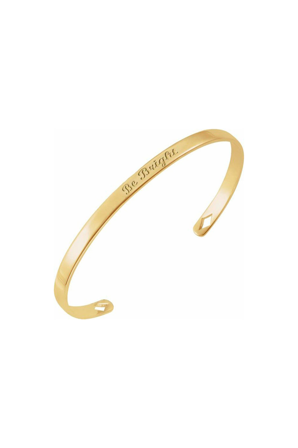 Engravable Diamond Pierced Bracelet
