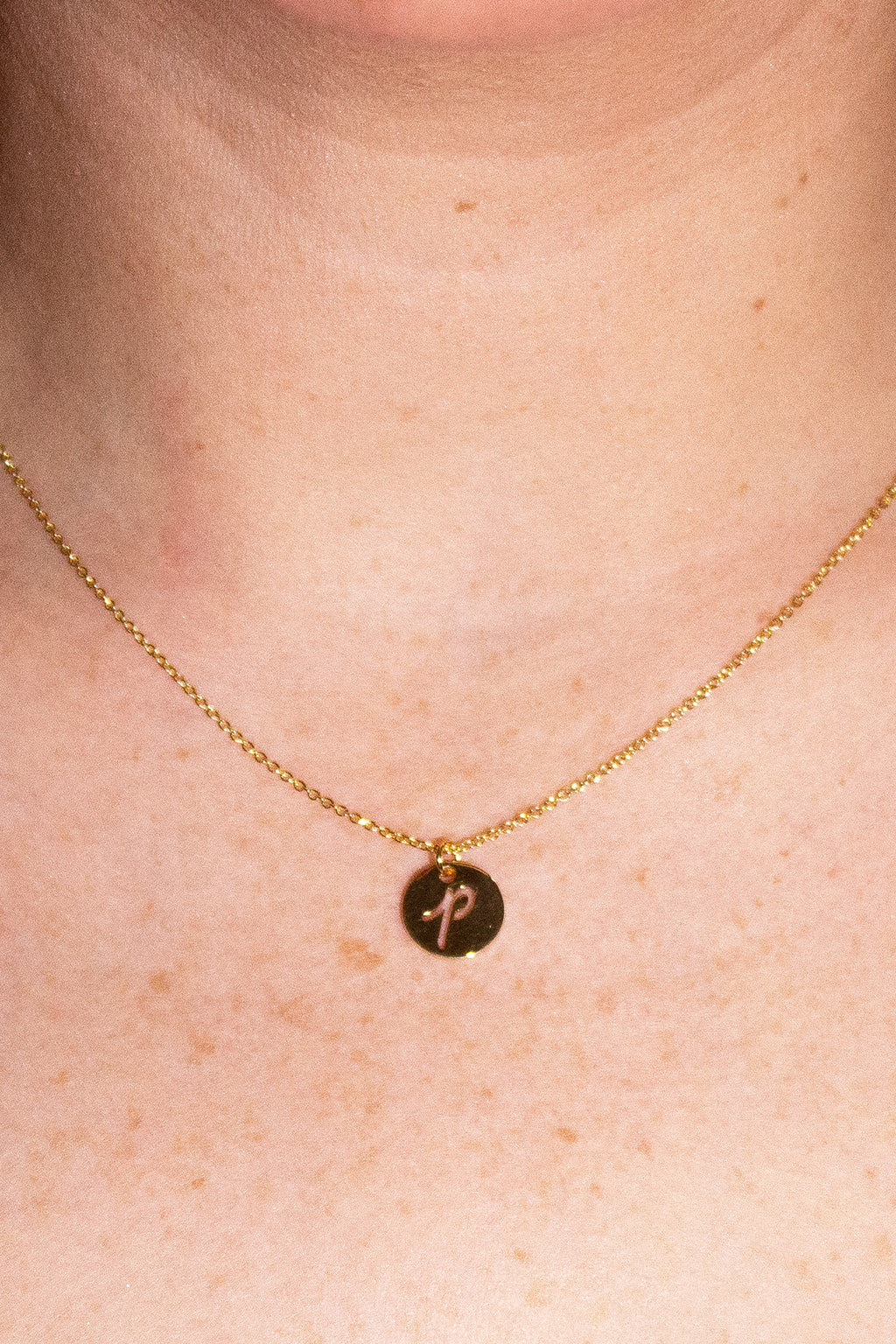Script Initial Necklace