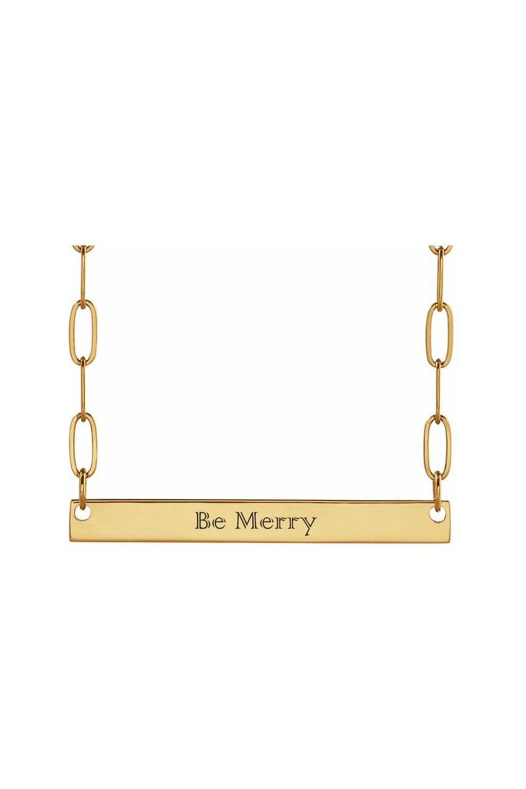 Engravable Bar Necklace