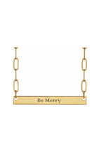 Engravable Bar Necklace