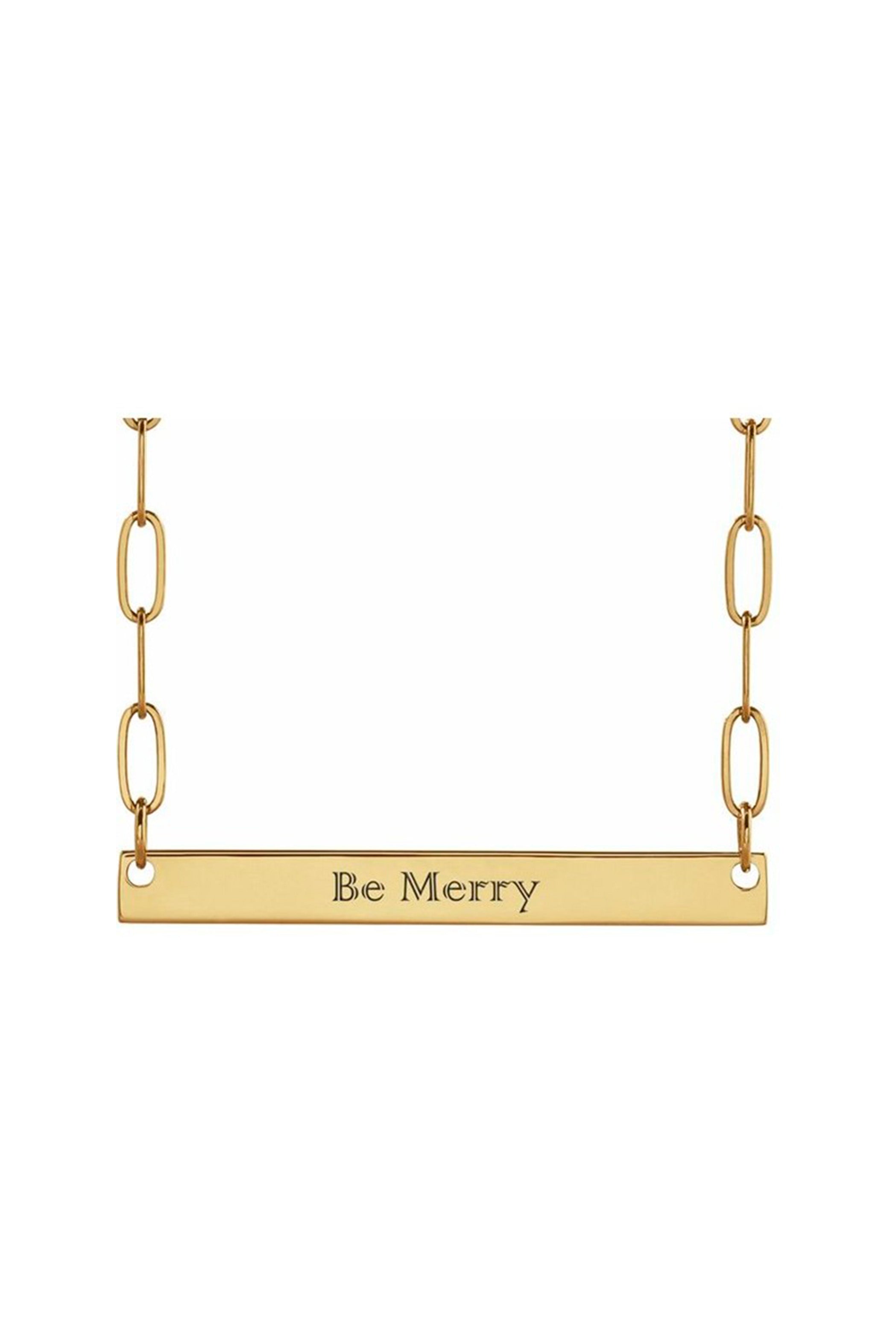 Engravable Bar Necklace