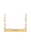 Engravable Bar Necklace