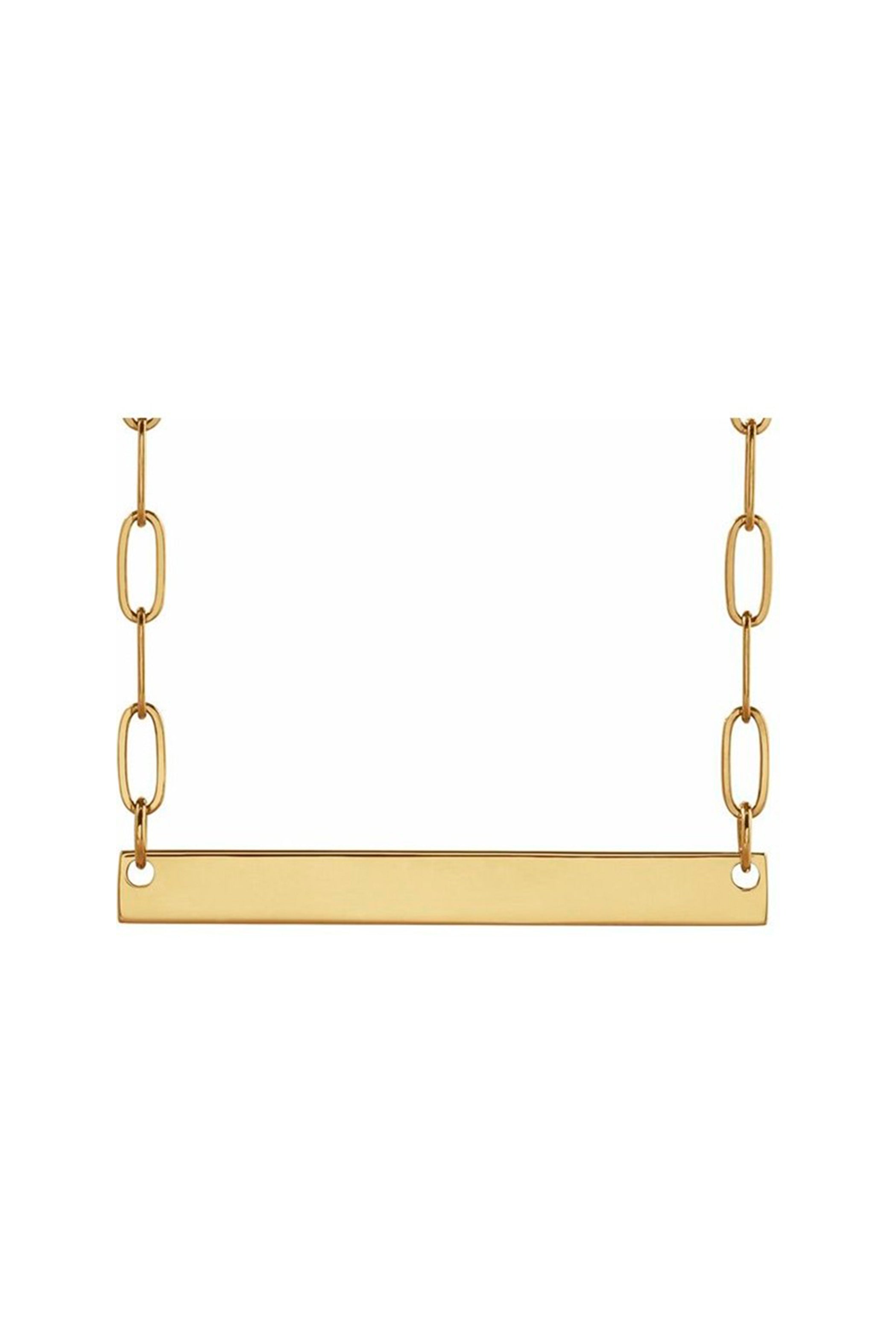 Engravable Bar Necklace