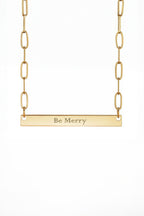 Engravable Bar Necklace