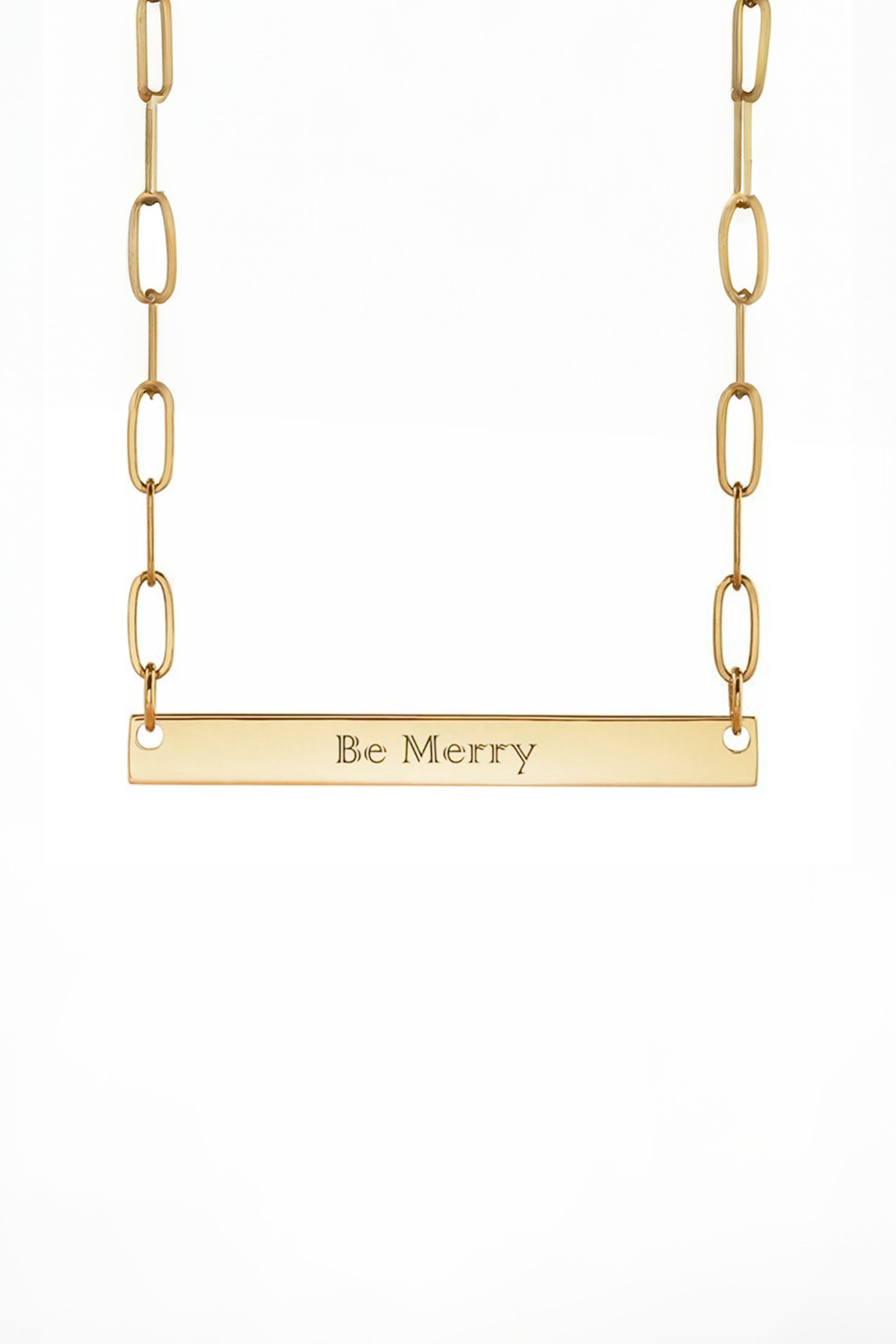 Engravable Bar Necklace