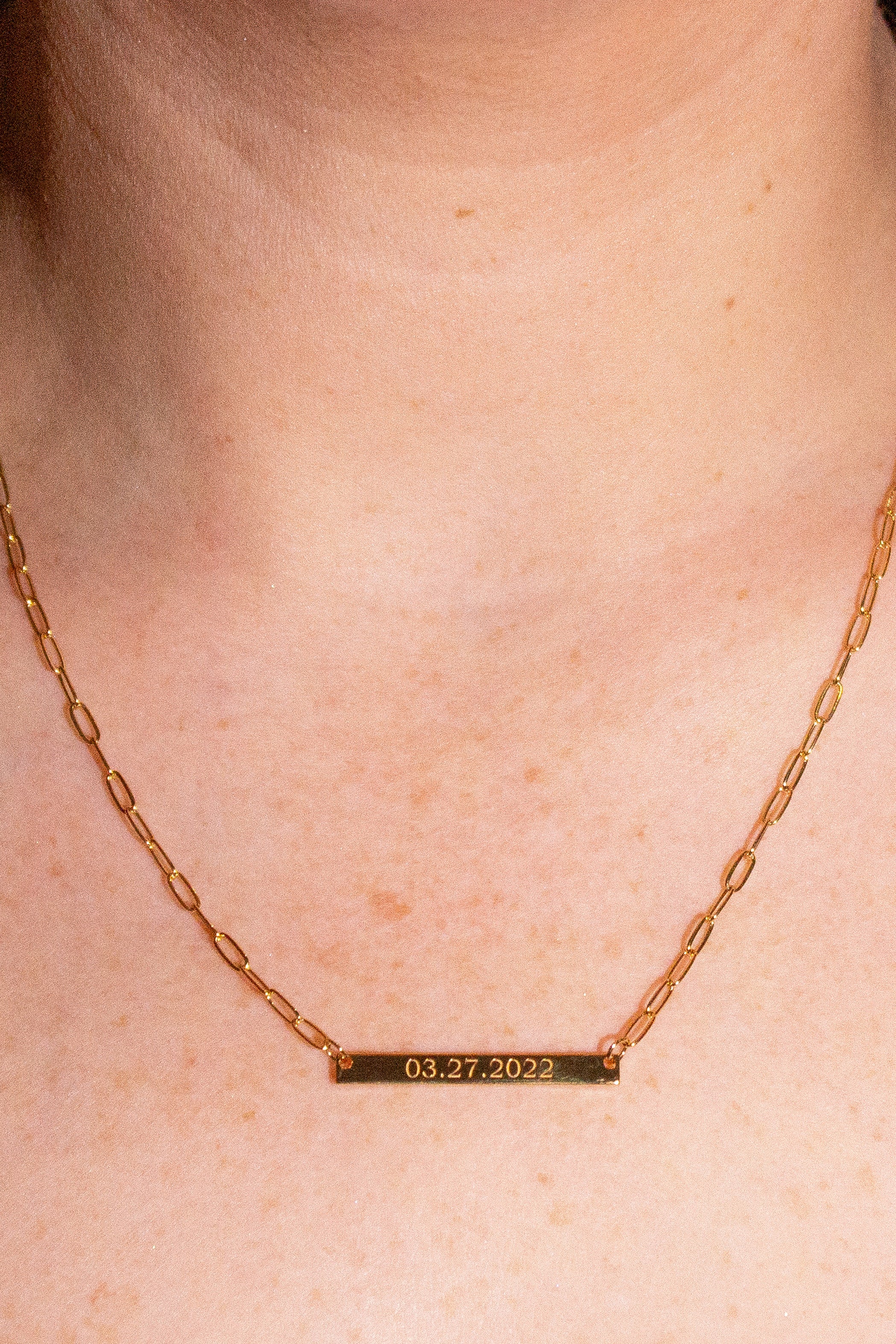 Engravable Bar Necklace Secondary image