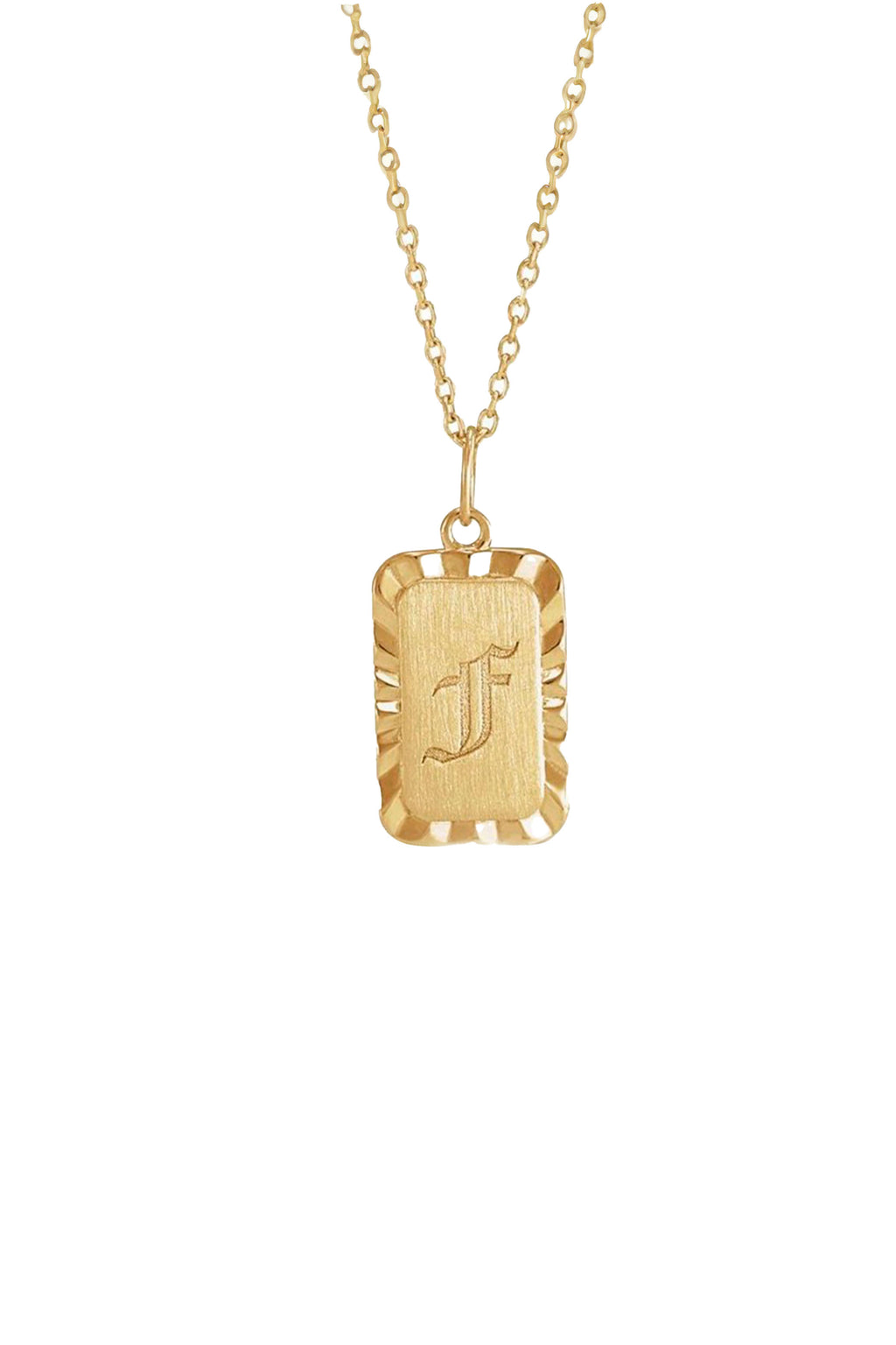 Engravable Sunburst Necklace