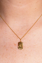 Engravable Sunburst Necklace