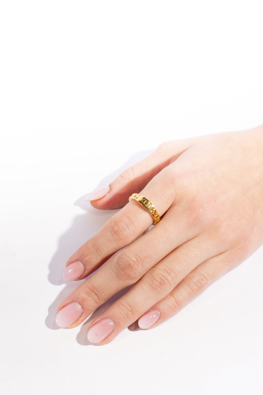 Engravable Chain Link Ring