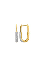 Half Diamond Clip Earrings