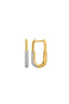 Half Diamond Clip Earrings