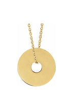 Engravable Washer Necklace