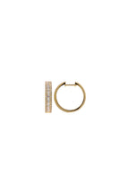 Baguette & Diamond Hoop Earrings