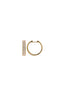 Baguette & Diamond Hoop Earrings