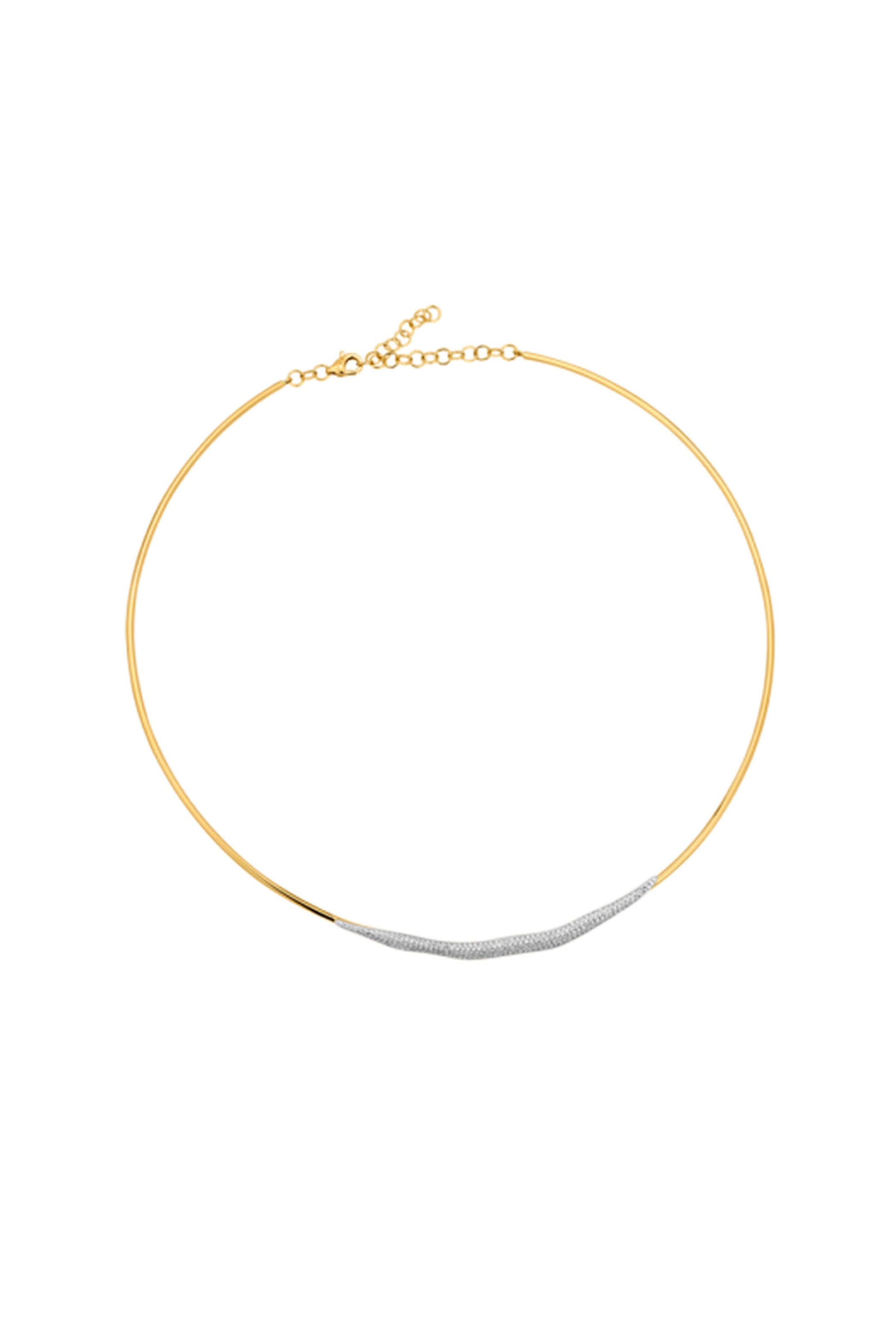 Skinny Omega Diamond Necklace Main image