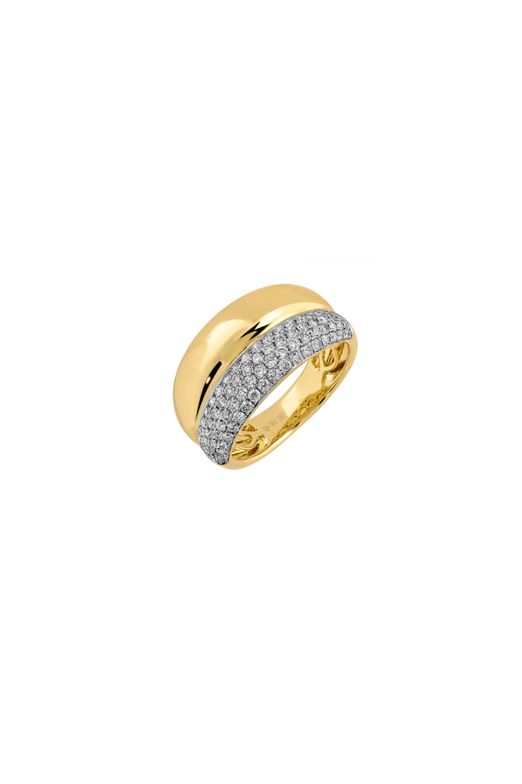 Diamond Double Stack Dome RIng