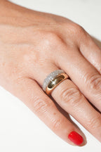 Diamond Double Stack Dome RIng