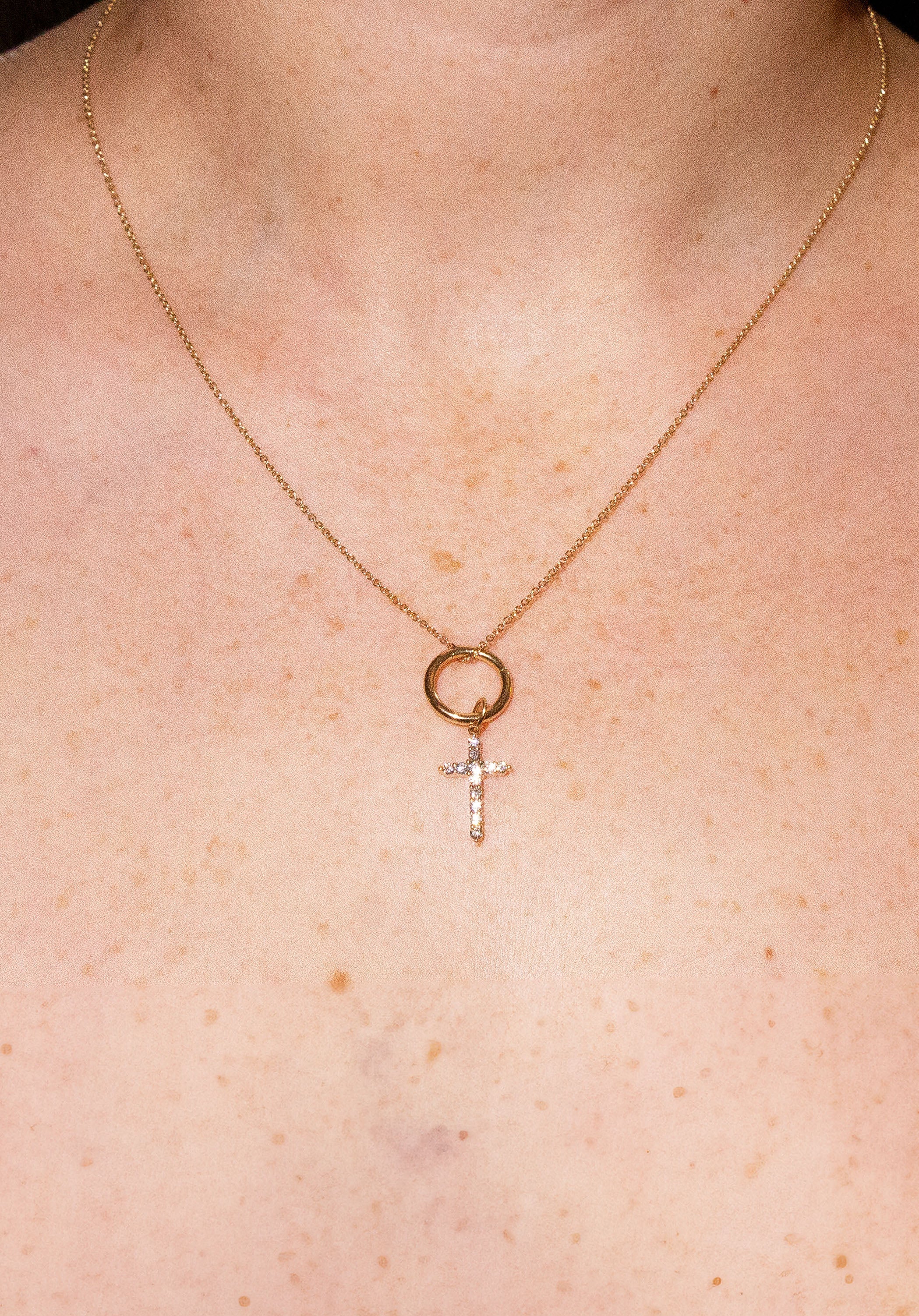 Cross Diamond Charm Secondary image