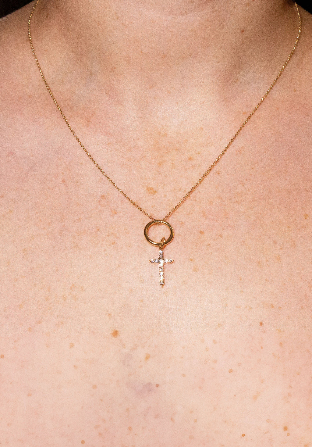 Cross Diamond Charm
