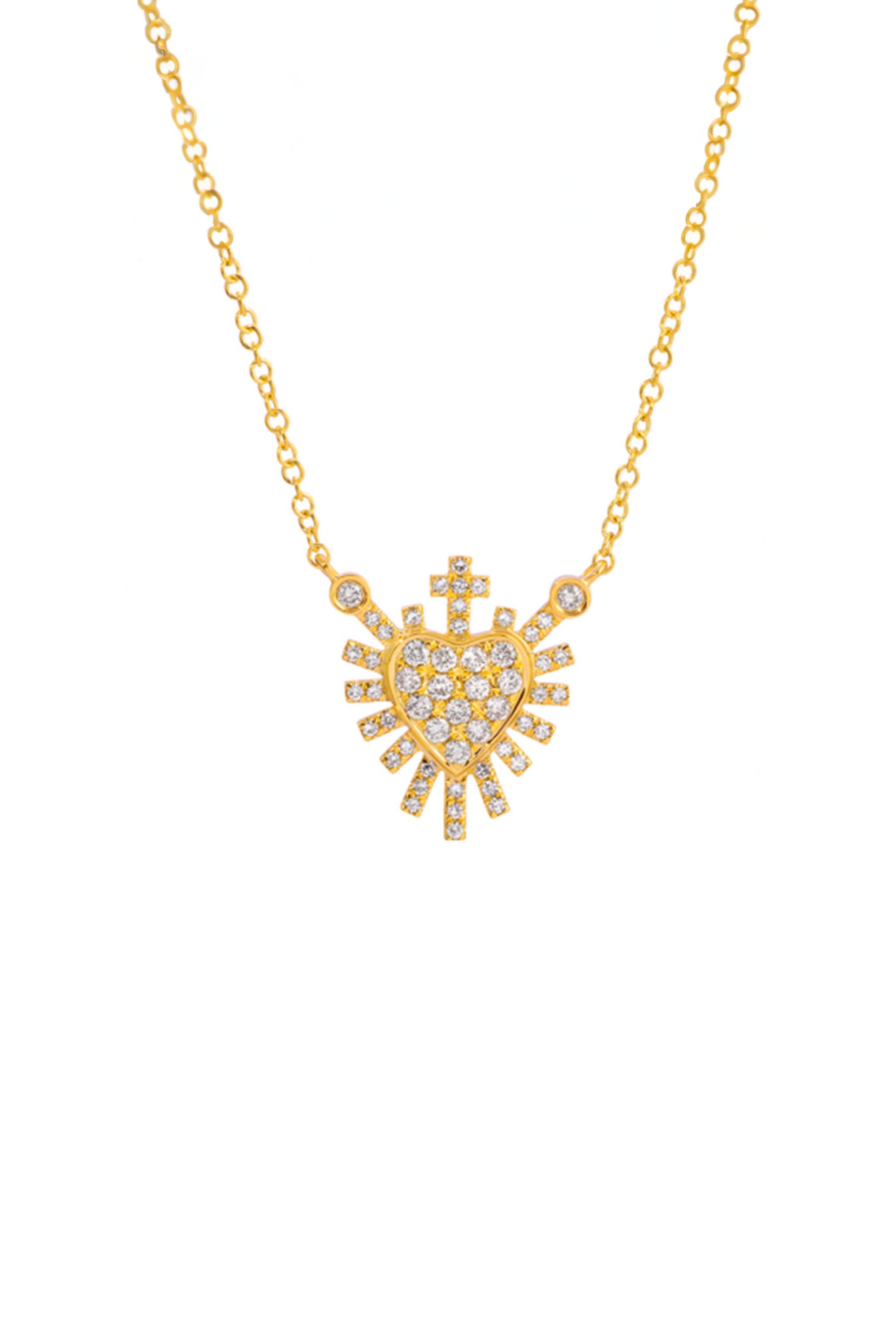 Sacred Heart Diamond Necklace Main image