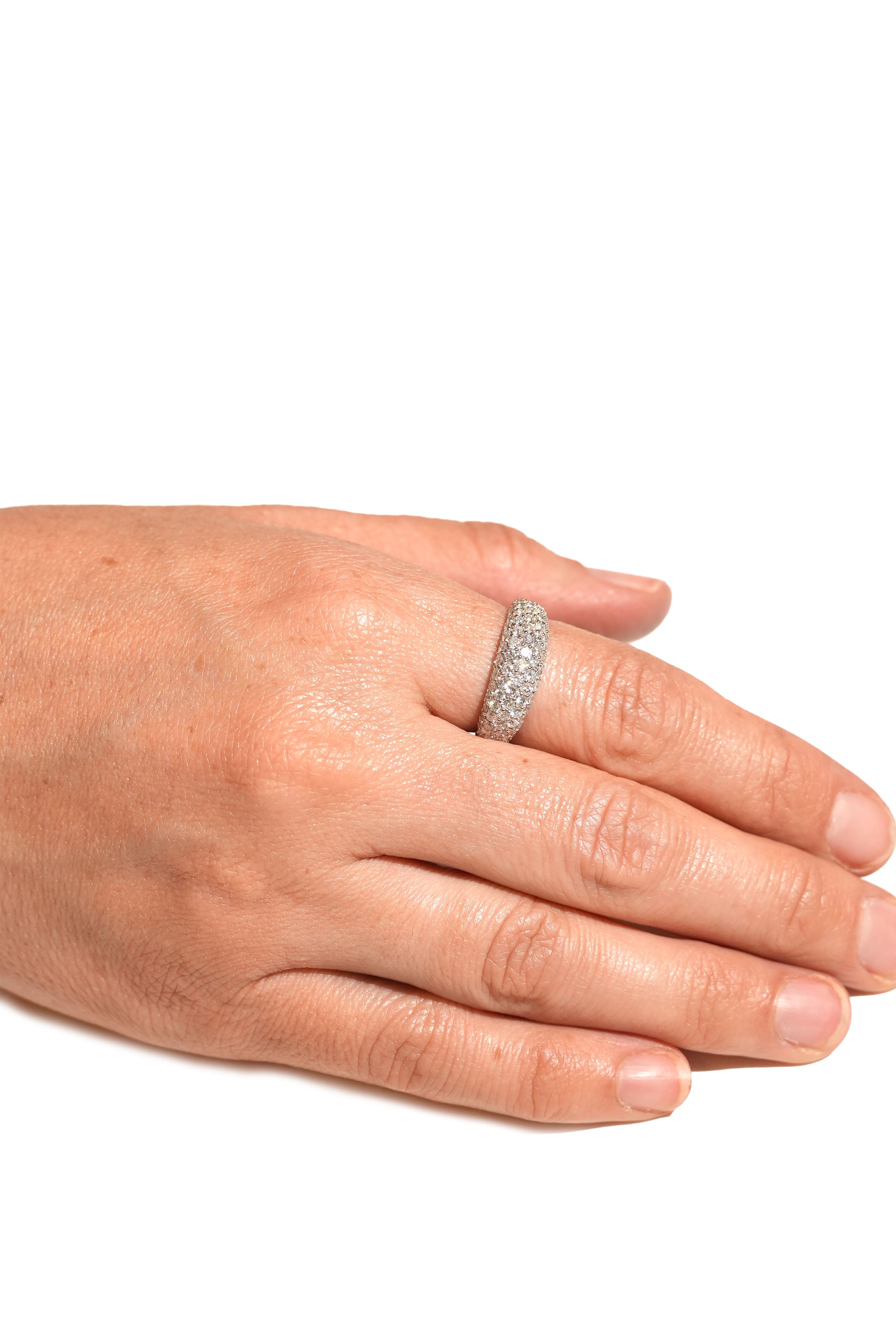 Bold Dome Pave Diamond Ring Secondary image