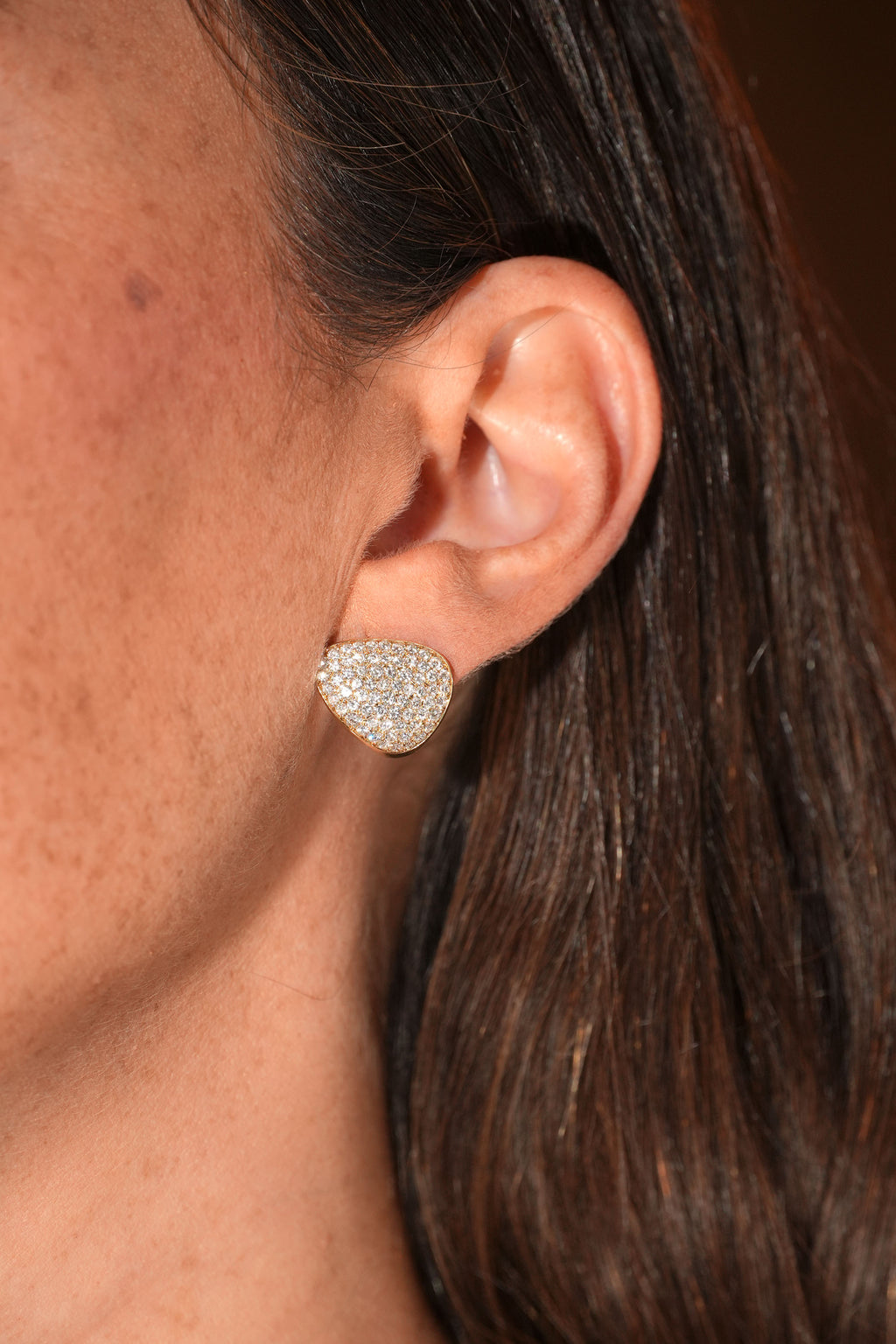 Pave Raindrop Earrings