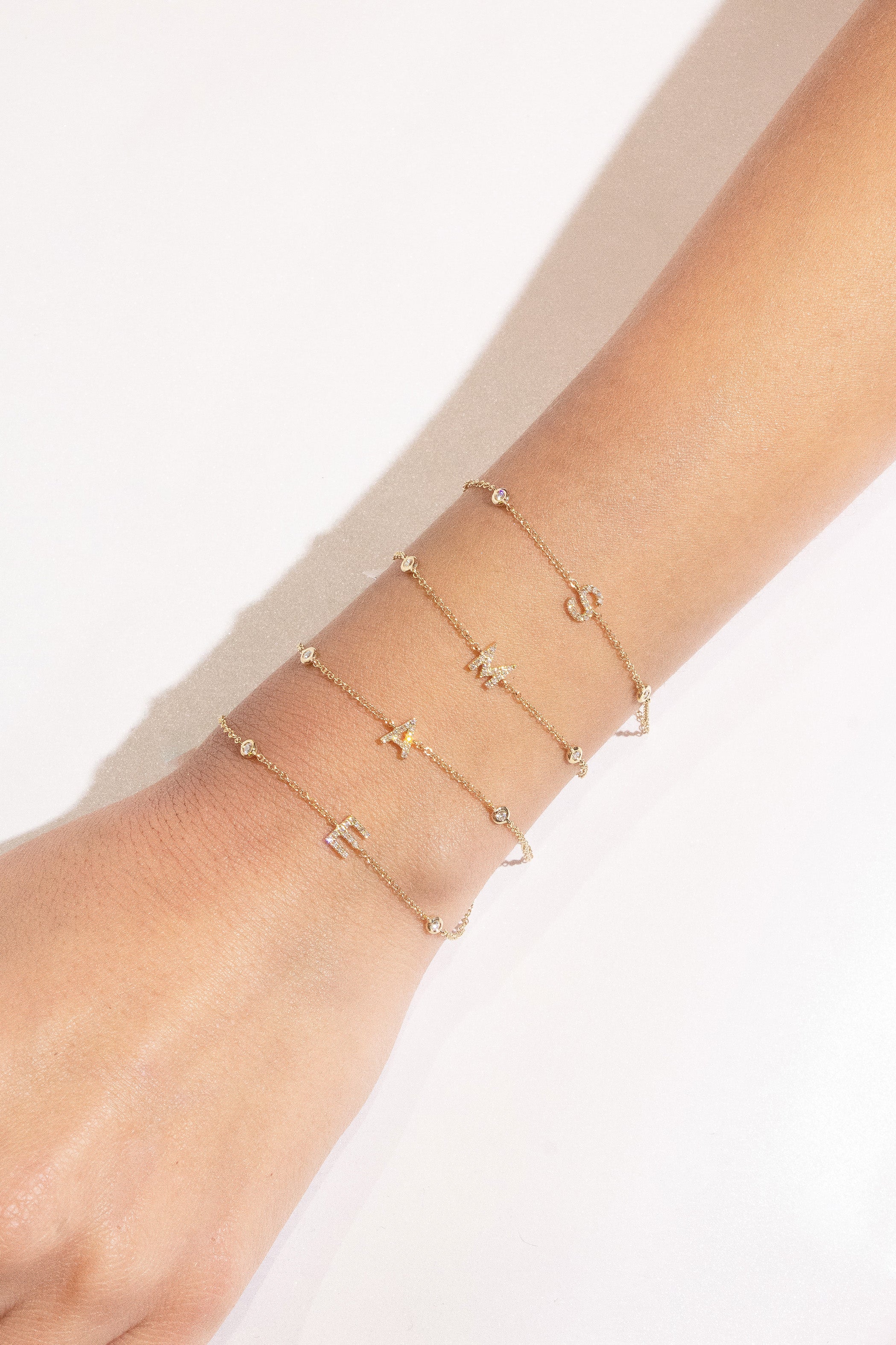 Initial Diamond Bracelet
