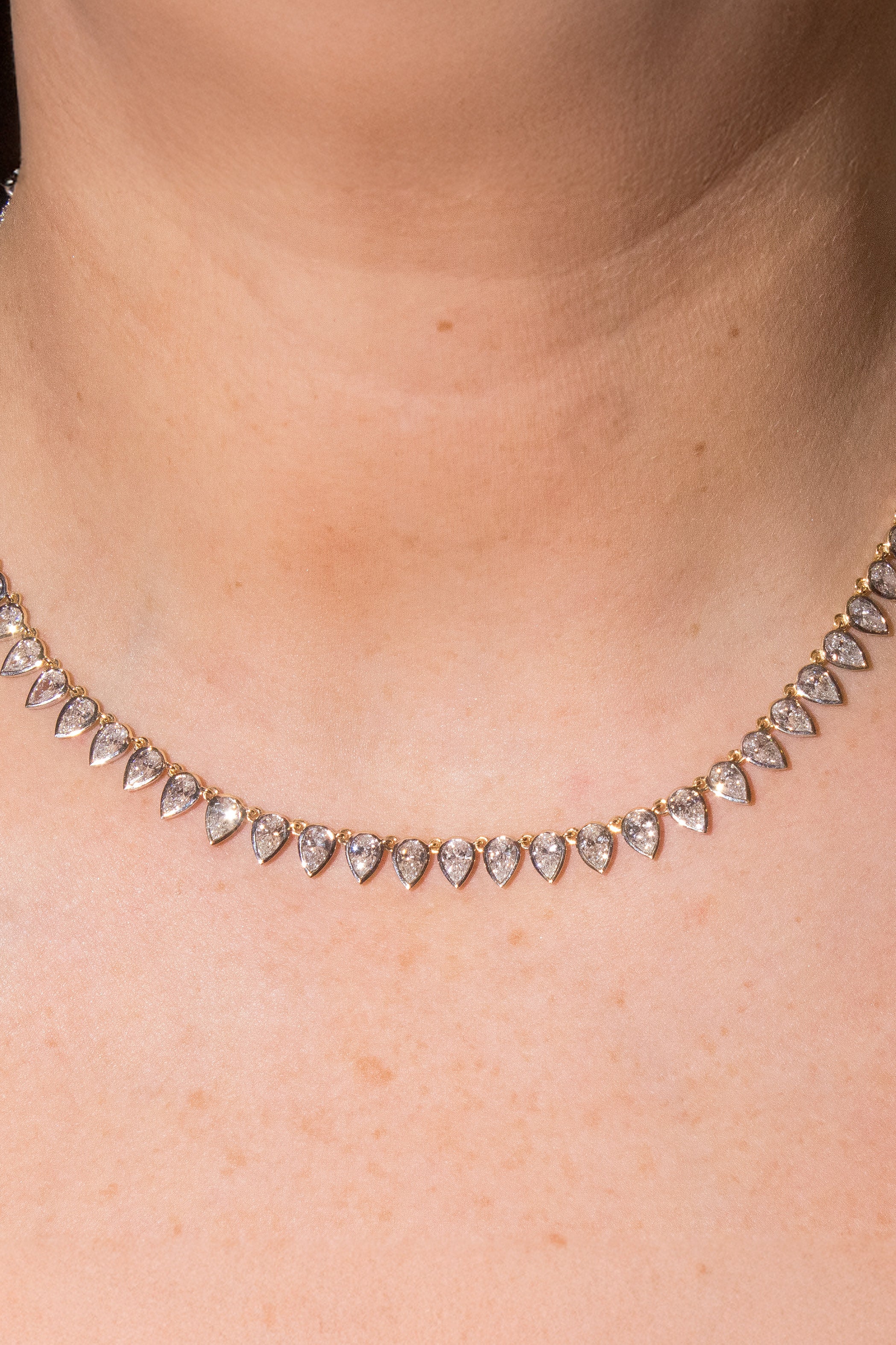 Multi Pear Shape Choker