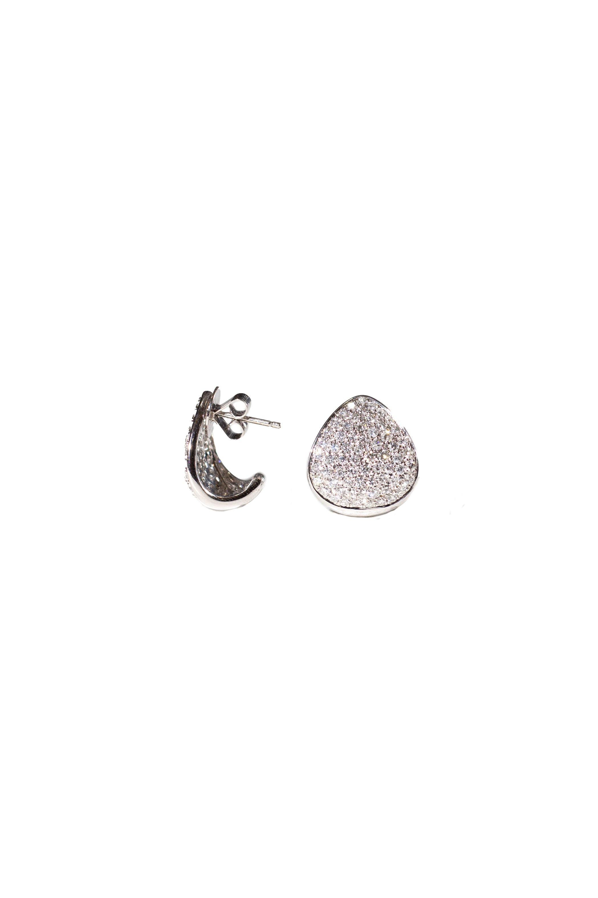 Pave Teardrop Earrings