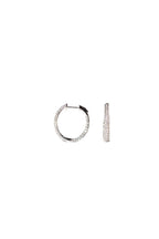 Double Sided Pave Oval Hoops