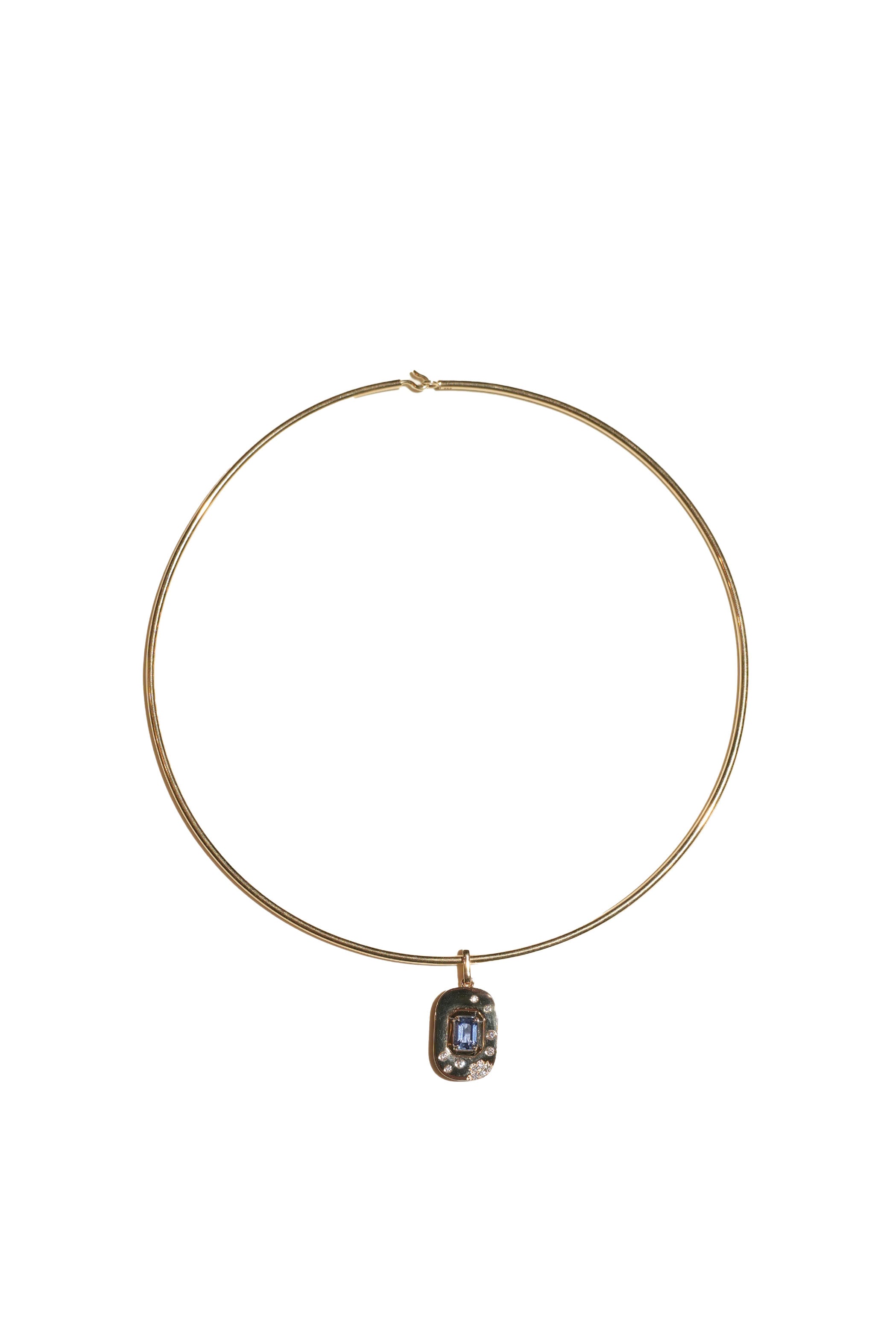 Blue Sapphire & Diamond Tag Main image