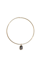Blue Sapphire & Diamond Tag