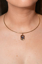 Blue Sapphire & Diamond Tag