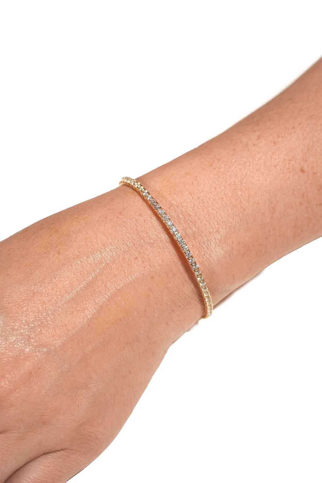 Half Diamond Bangle
