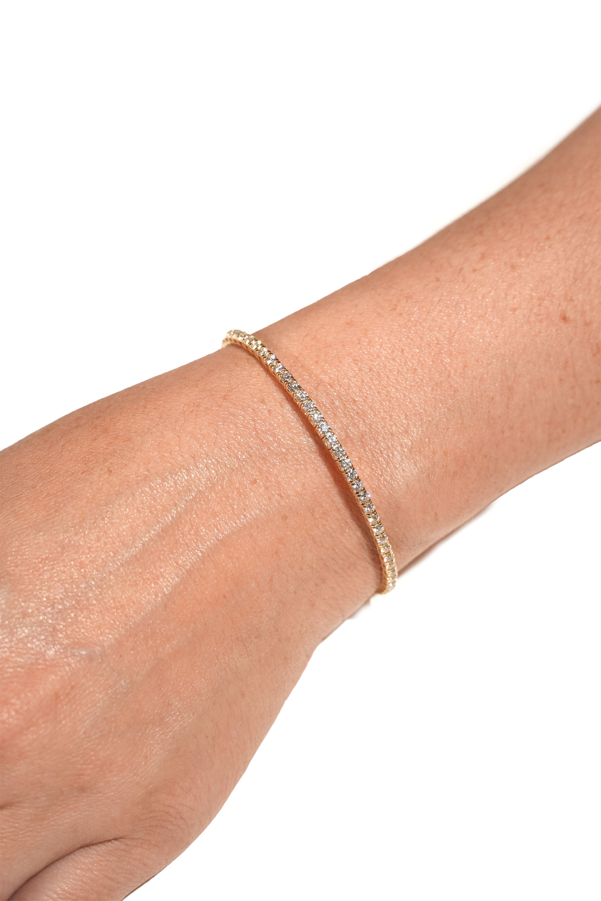 Half Diamond Bangle