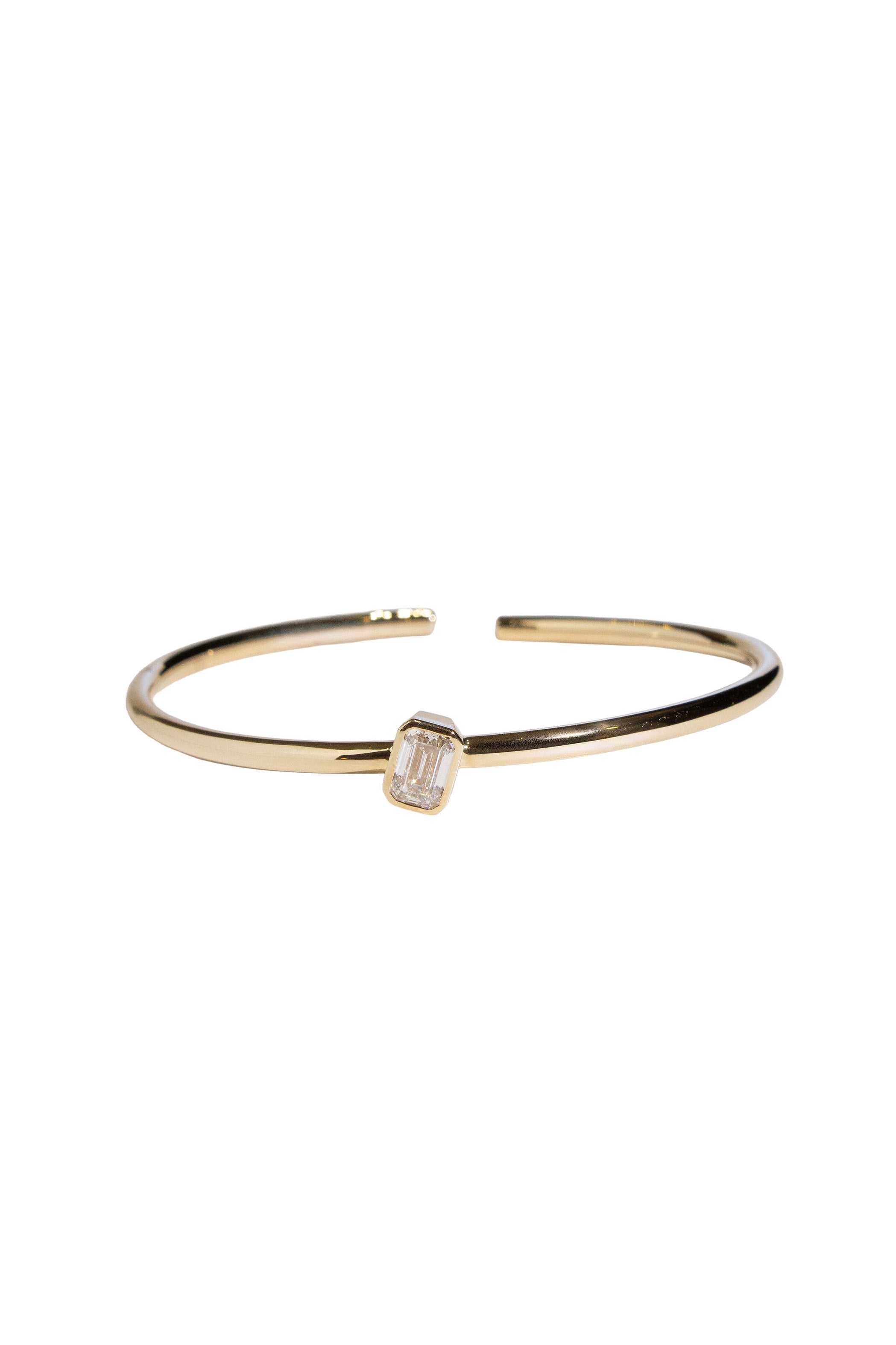 Solitaire Emerald Bangle