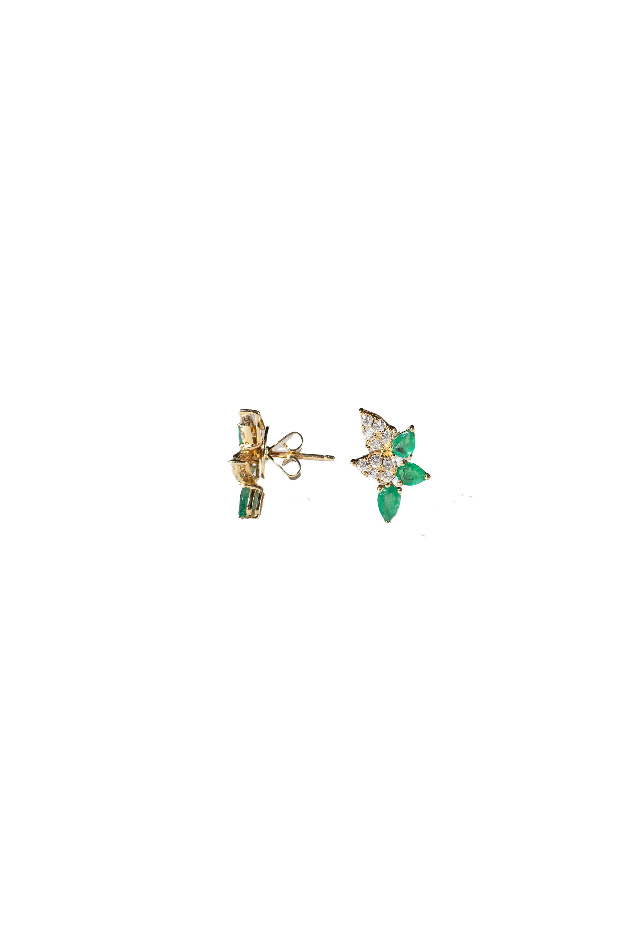 Emerald Pears & Diamond Half Flower Main image