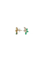 Emerald Pears & Diamond Half Flower