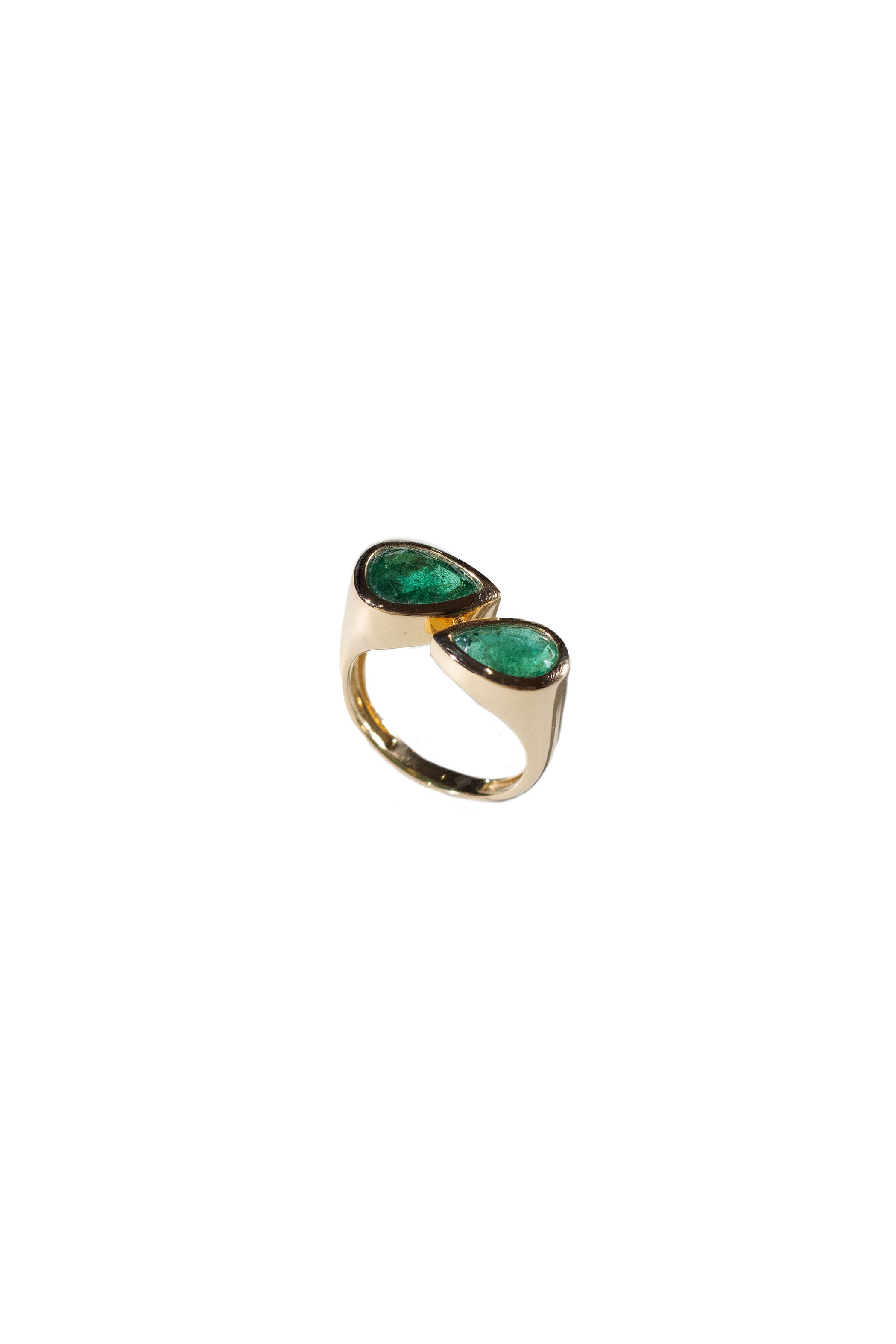 Emerald Toi et Moi Ring Imagen principal del producto