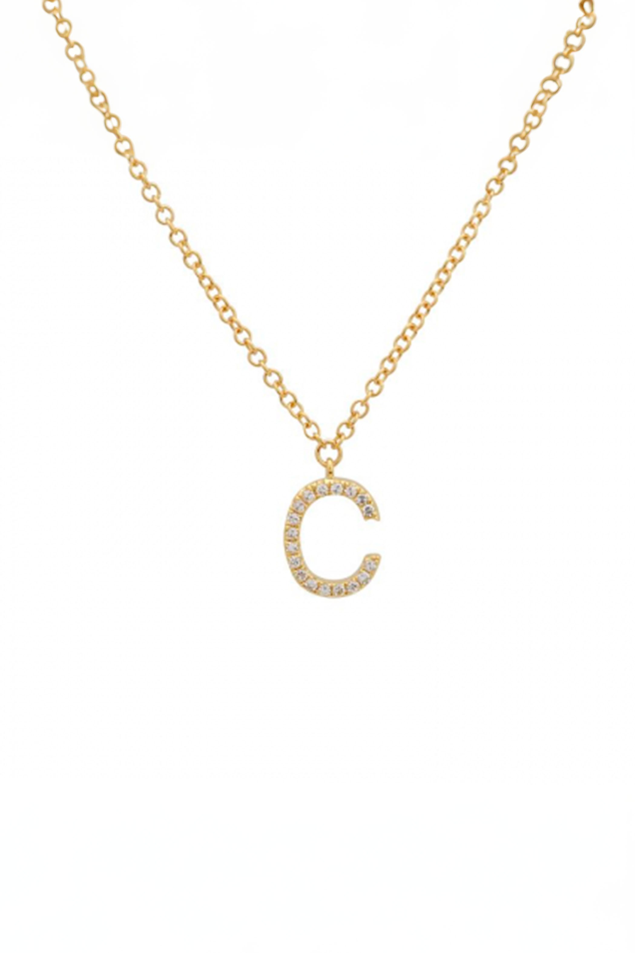 Initial Diamond Necklace