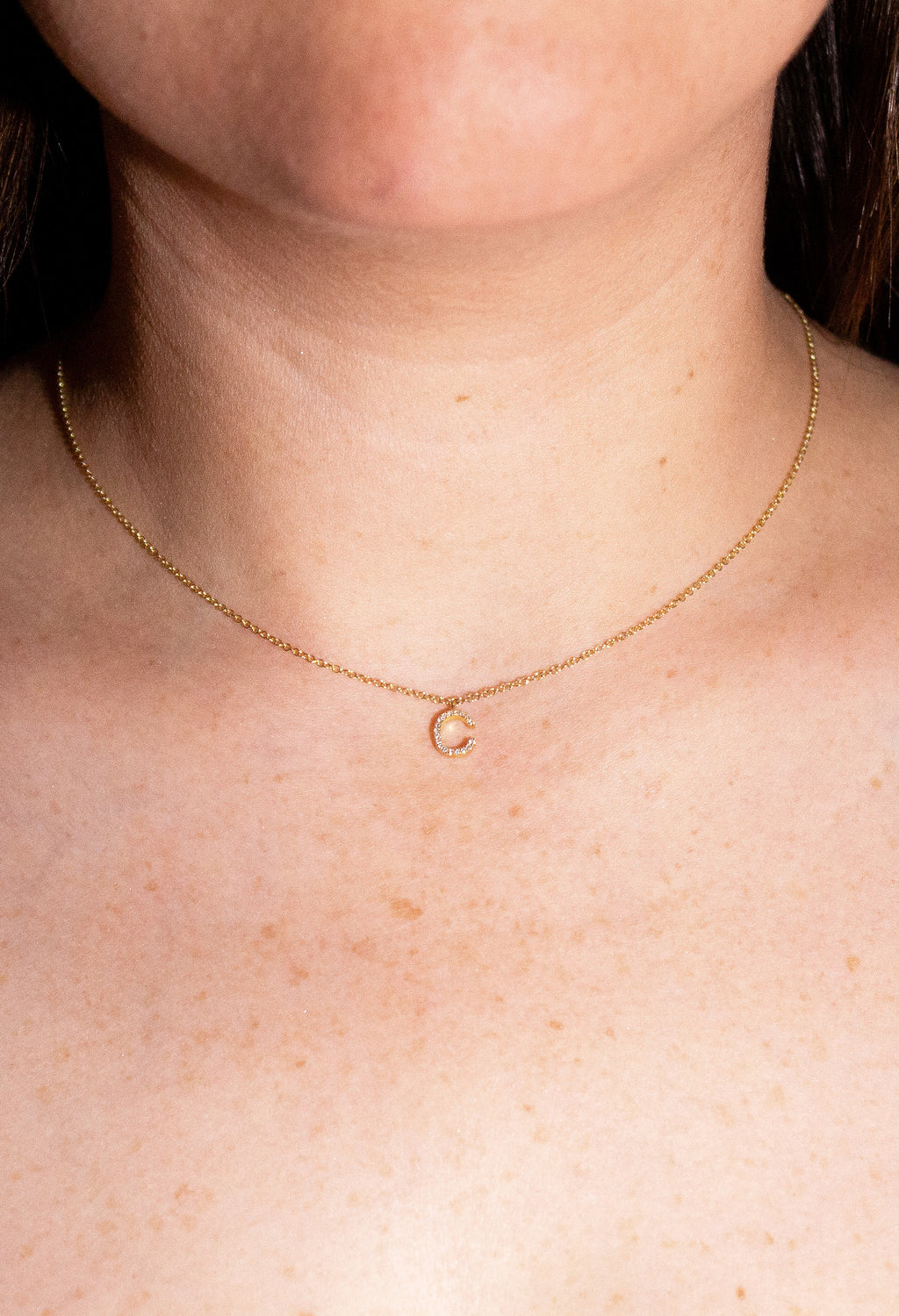 Initial Diamond Necklace