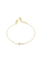 Diamond Cross Bracelet